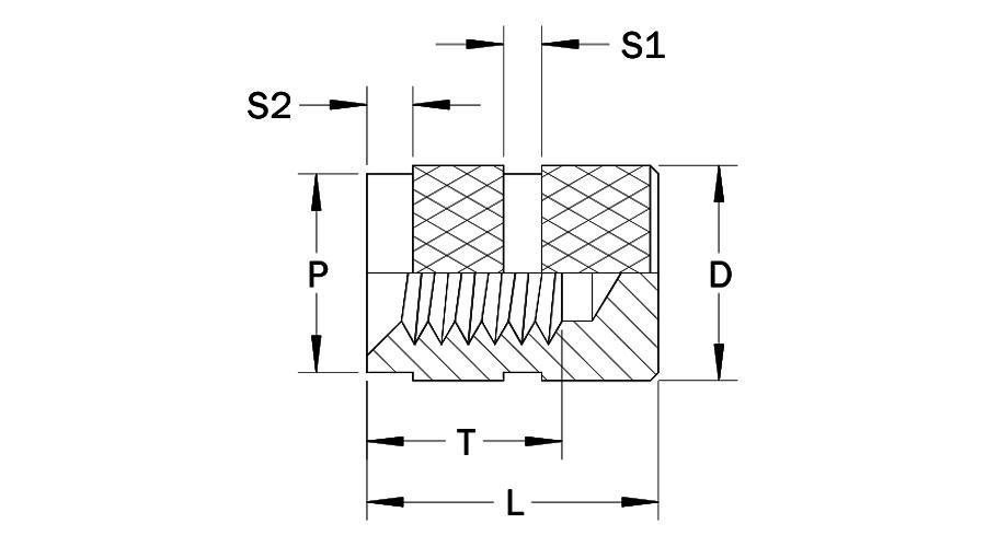 MBZ Insertos cegos moldados