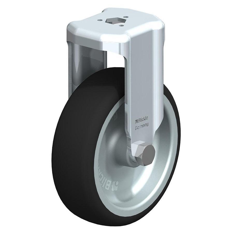 BKRA - Ligth duty fixed caster with bolt hole fitting