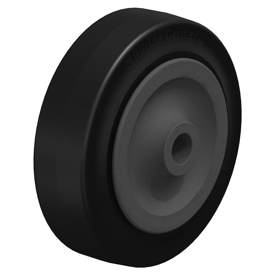 VKHT - Heat-resistant Blickle TempLine® Special wheel with solid rubber tyres