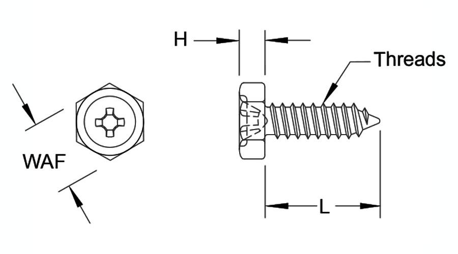 Type Ab Thread Indented Hex Head Screws - Type AB | PENCOM