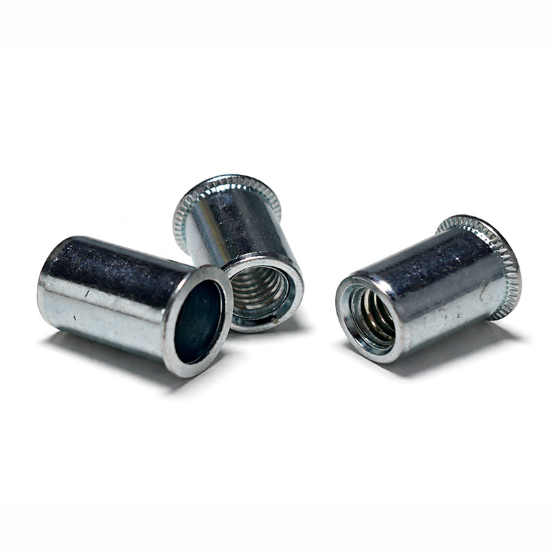 Reduced head rivet nut