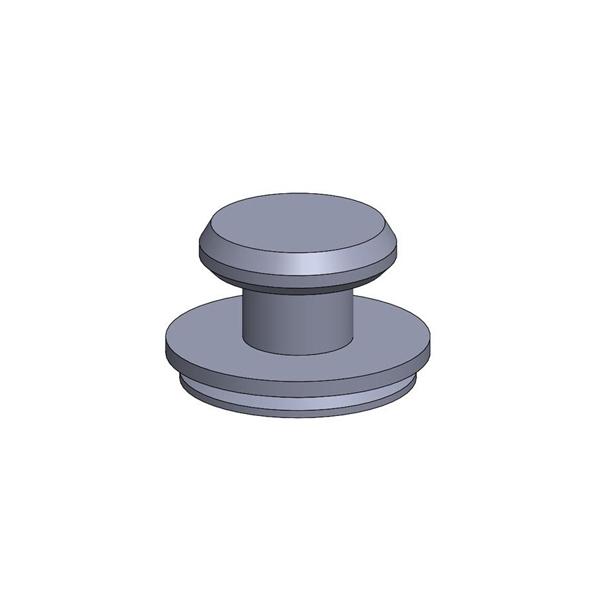 2D drawing of TS Self-Clinching Sheet-Loc™ Fastener designed with Sheet-Loc™ feature.