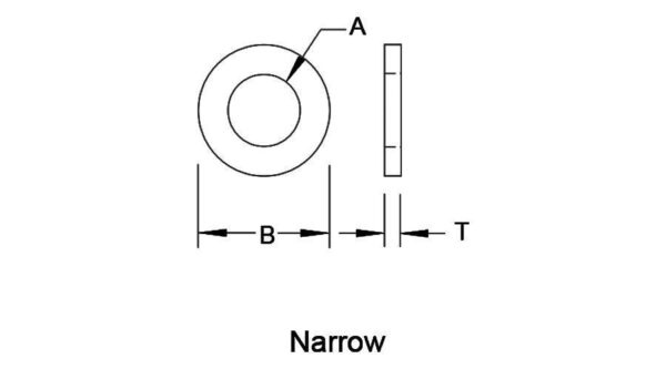 b narrow dimension dwg