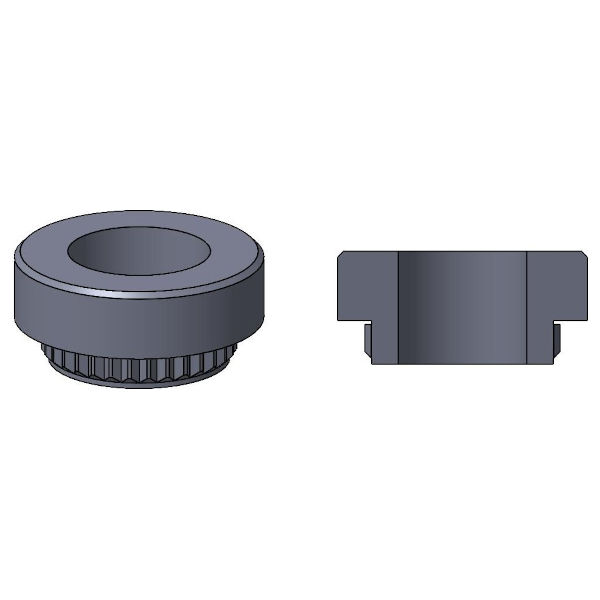 GRB Guide Pin Receptacle Nuts CAD rendering