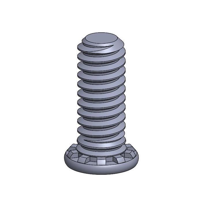 2D drawing of SD High-Strength self-clinching studs offering enhanced strength for heavy-duty applications.