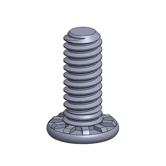2D drawing of SF High-Strength, Large Head self-clinching studs designed for high strength and large head for secure fastening.
