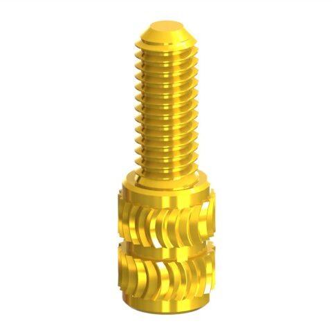 2D drawing of LSZS Low Stress Studded Inserts, featuring a studded design for additional fastening capabilities.