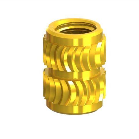 2D drawing of LSZ Low Stress Inserts designed to minimize stress in plastic assemblies.