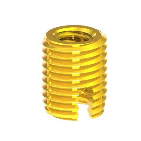 2D drawing of SSZ Screw Inserts designed to provide secure screw threads in plastic.