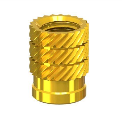 2D drawing of TSZ Thermoset Inserts designed for use in thermoset plastics.