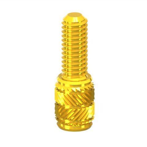 2D drawing of TWZS Twin Studded Inserts with twin and studded design for secure installation.