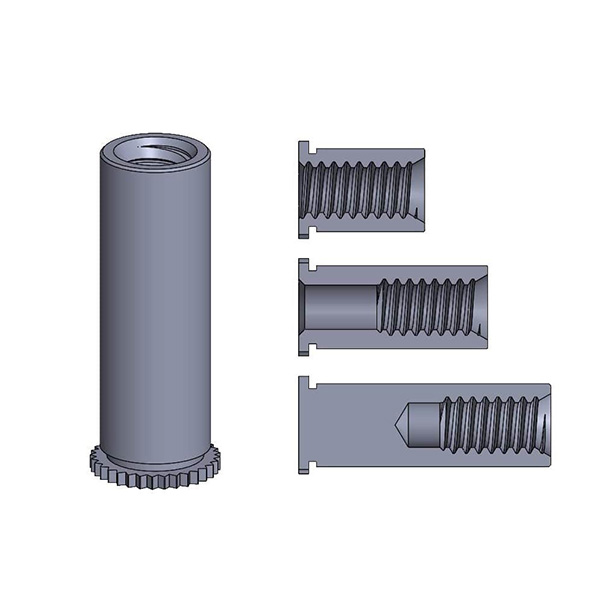 2D drawing of TT Miniature and Close-To-Edge self-clinching standoffs designed for miniature and close-to-edge applications.
