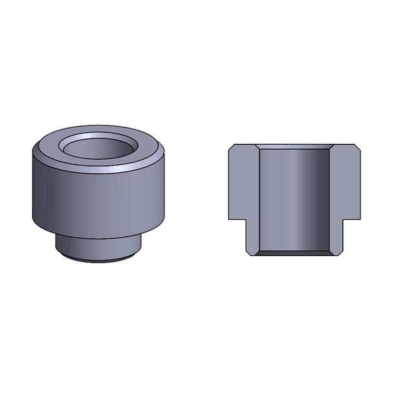 2D drawing of TDU Surface-Mount Spacers designed for surface-mount applications.