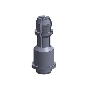 Mount Spring-Top Standoffs Thumbnail-2D drawing of TGU Surface-Mount Spring-Top Standoffs designed for surface-mount applications with a spring-top.
