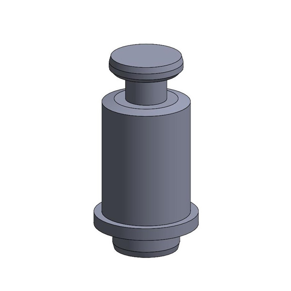 2D drawing of TJU Surface-Mount Key-Loc™ Standoffs designed for surface mounting with Key-Loc™ feature.