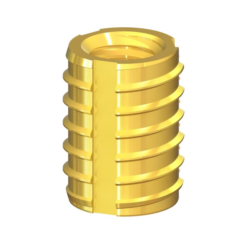 2D drawing of TAZ Tri-Lobe Tapping Inserts with a tri-lobe design for tapping into plastic.